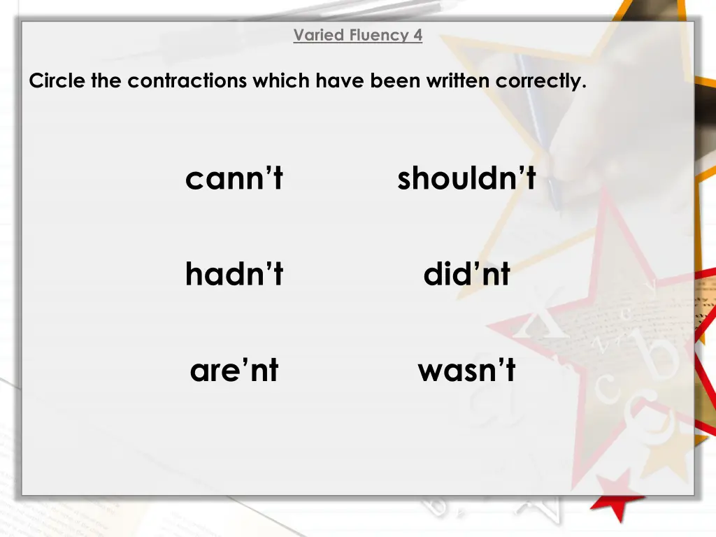 varied fluency 4