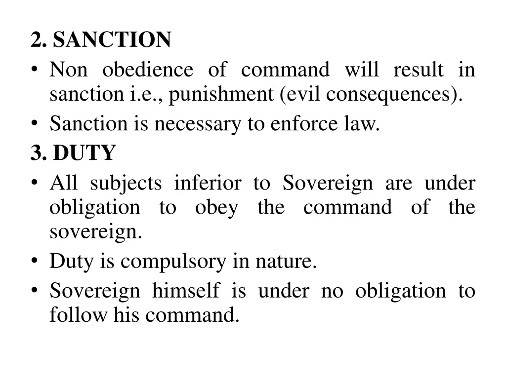 2 sanction non obedience of command will result