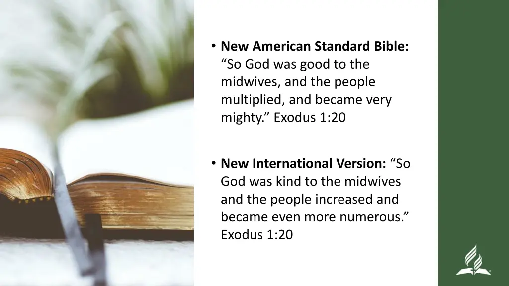 new american standard bible so god was good