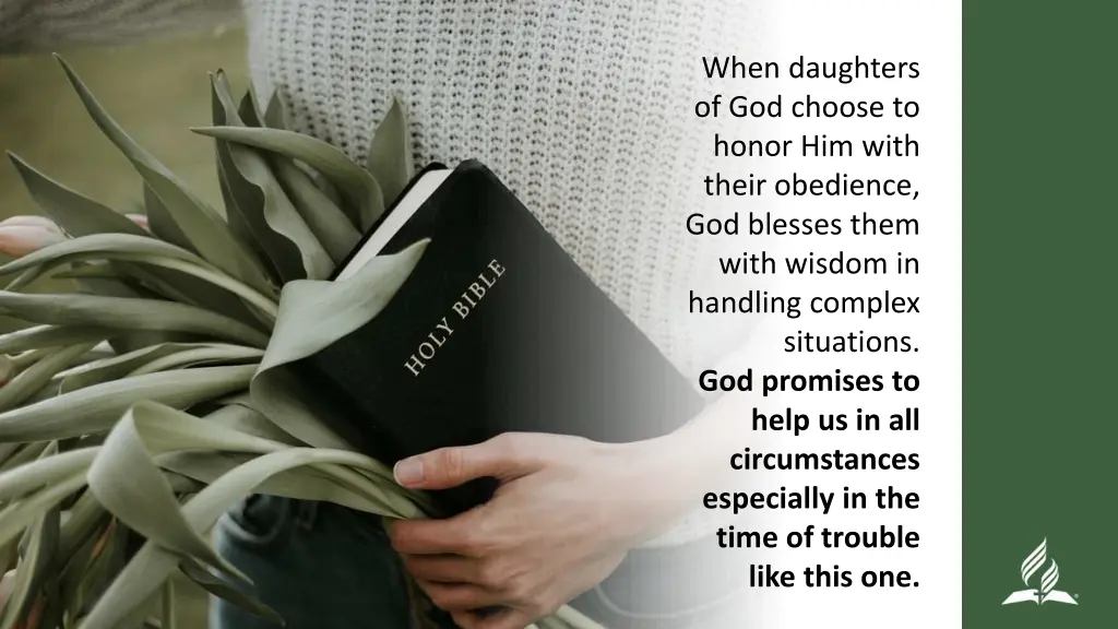 when daughters of god choose to honor him with