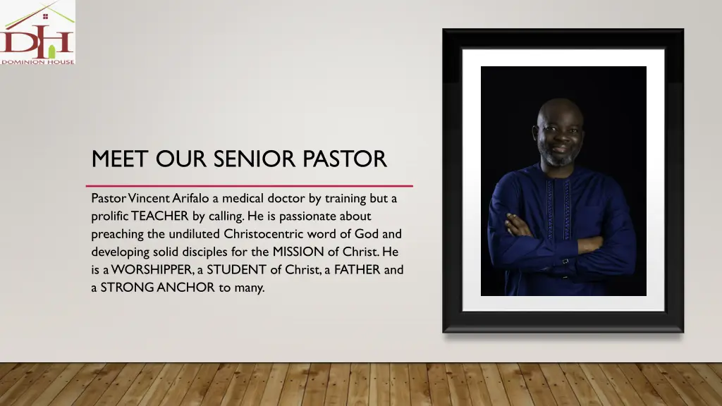 meet our senior pastor