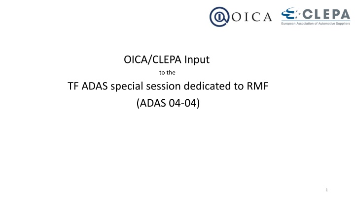 oica clepa input