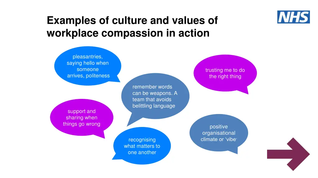 examples of culture and values of workplace