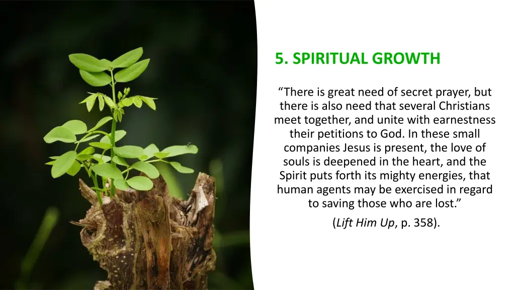 5 spiritual growth