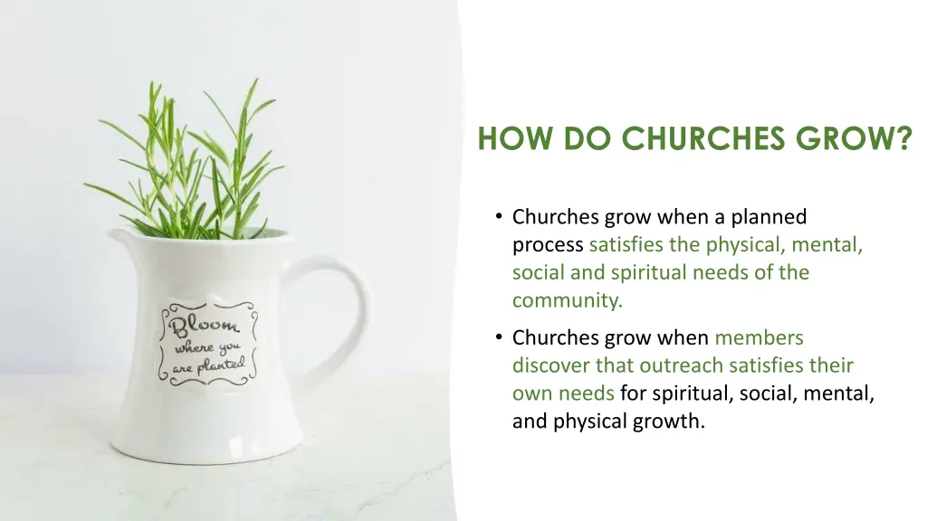 how do churches grow