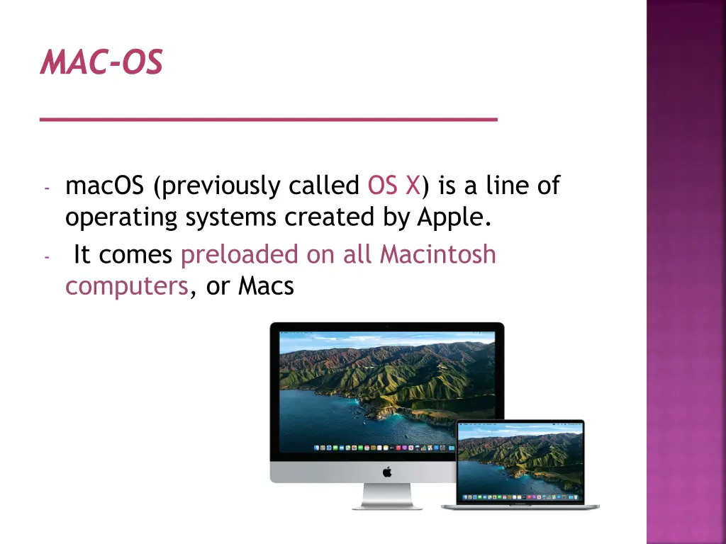 mac os