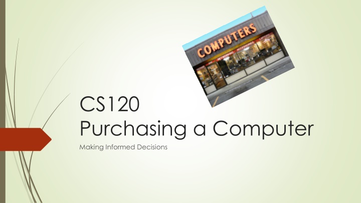 cs120 purchasing a computer making informed