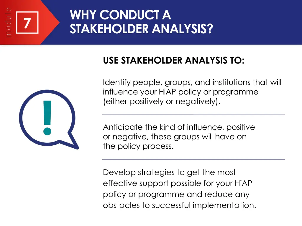 why conduct a stakeholder analysis