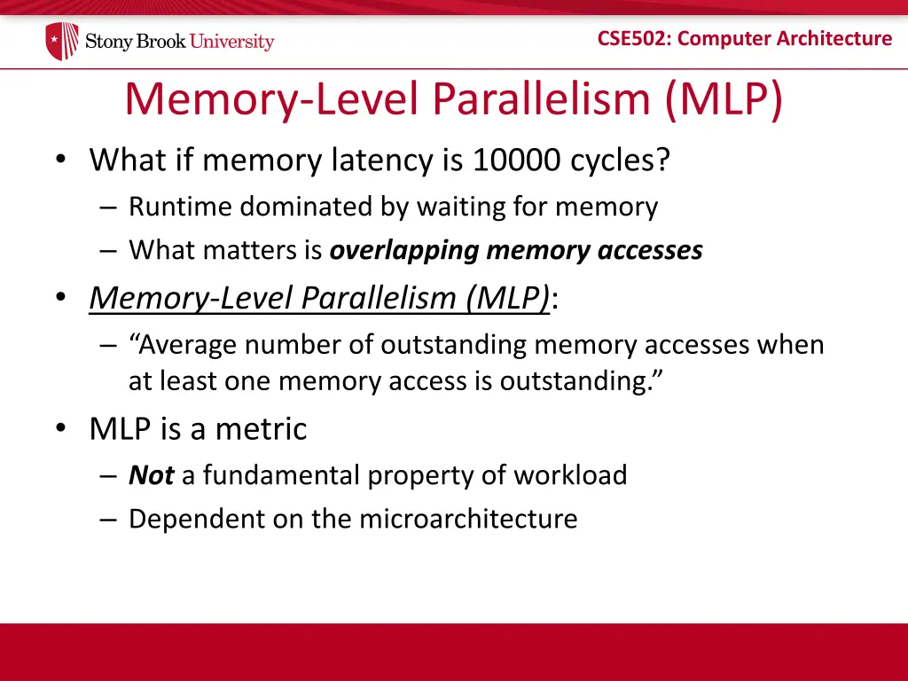 cse502 computer architecture 35