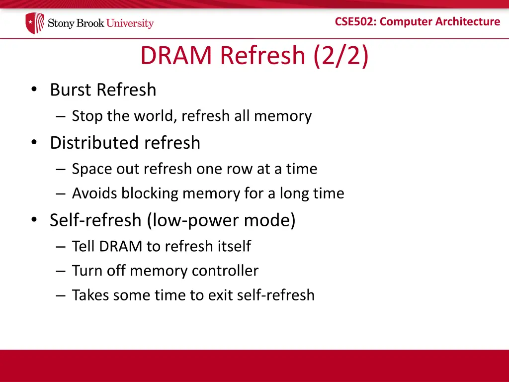 cse502 computer architecture 8