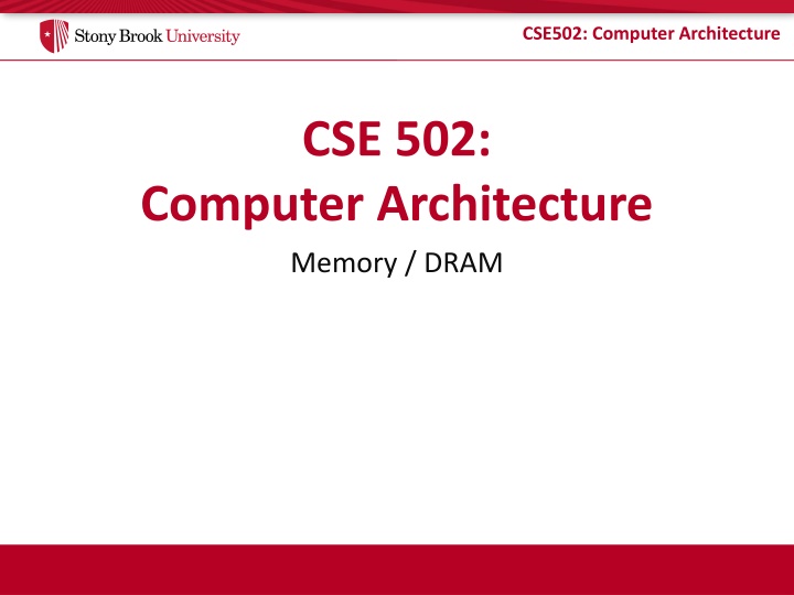 cse502 computer architecture