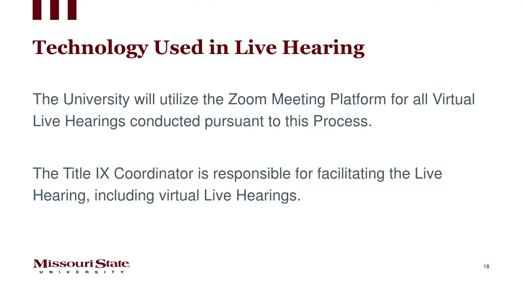 technology used in live hearing