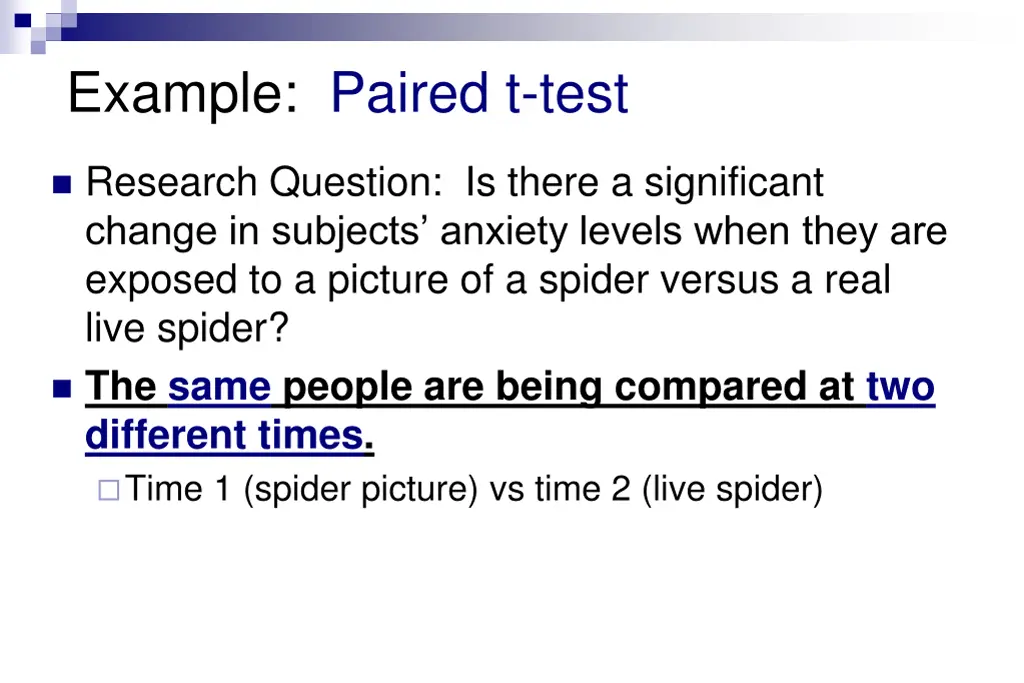 example paired t test