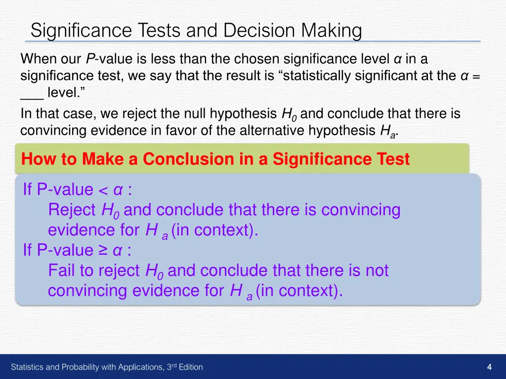 significance tests and decision making 2