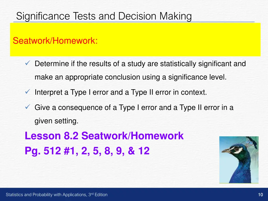 significance tests and decision making 4