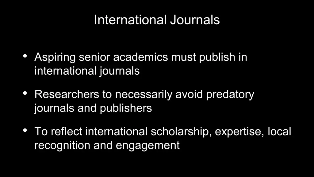 international journals