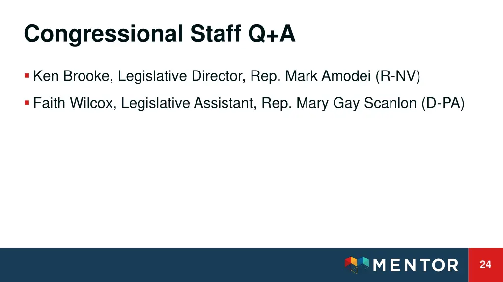 congressional staff q a