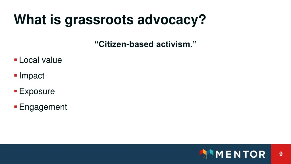 what is grassroots advocacy