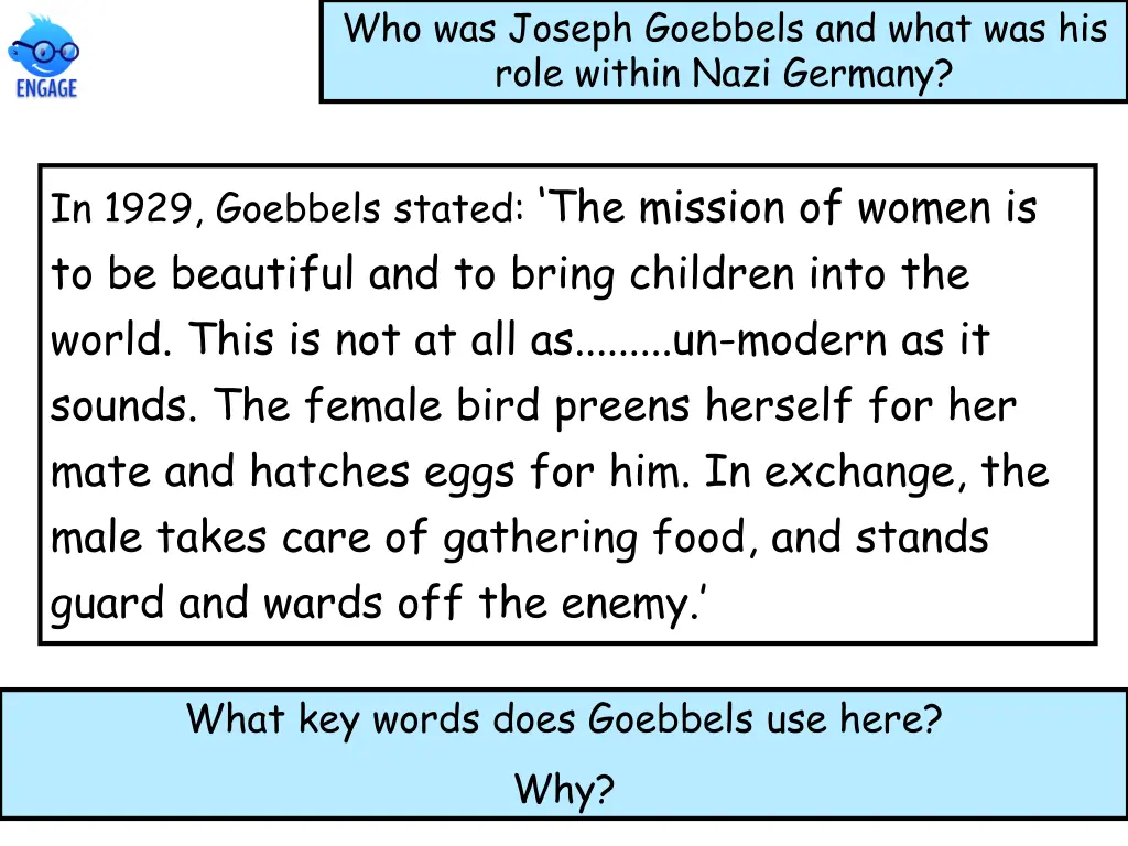 who was joseph goebbels and what was his role