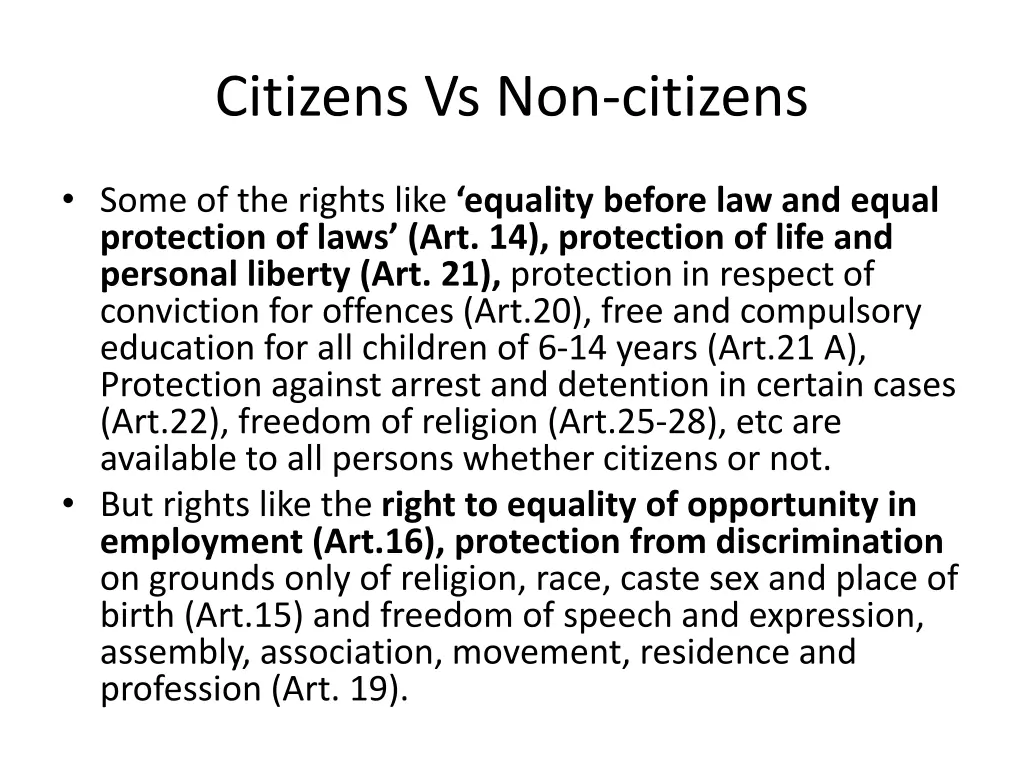 citizens vs non citizens