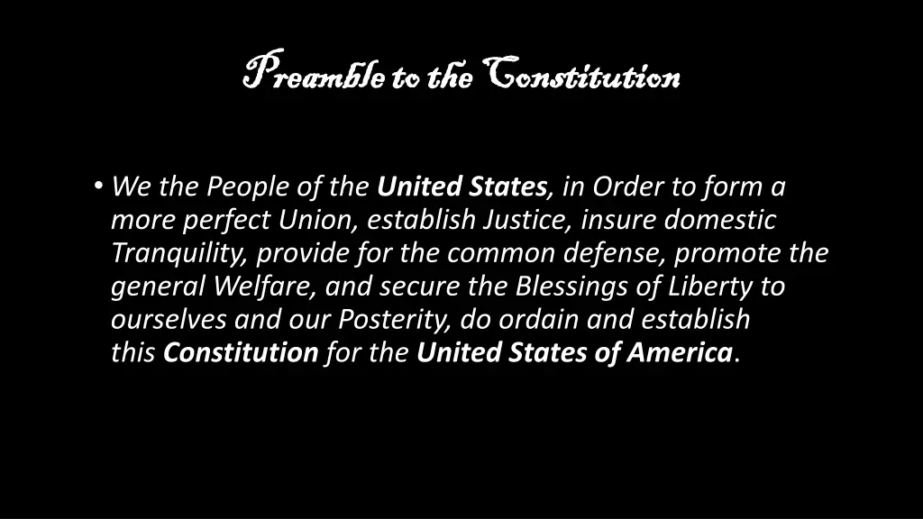 preamble to the constitution preamble