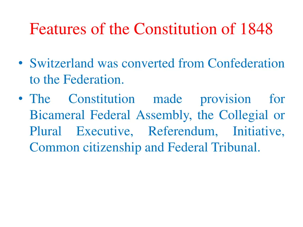 features of the constitution of 1848