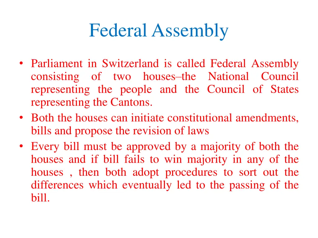 federal assembly