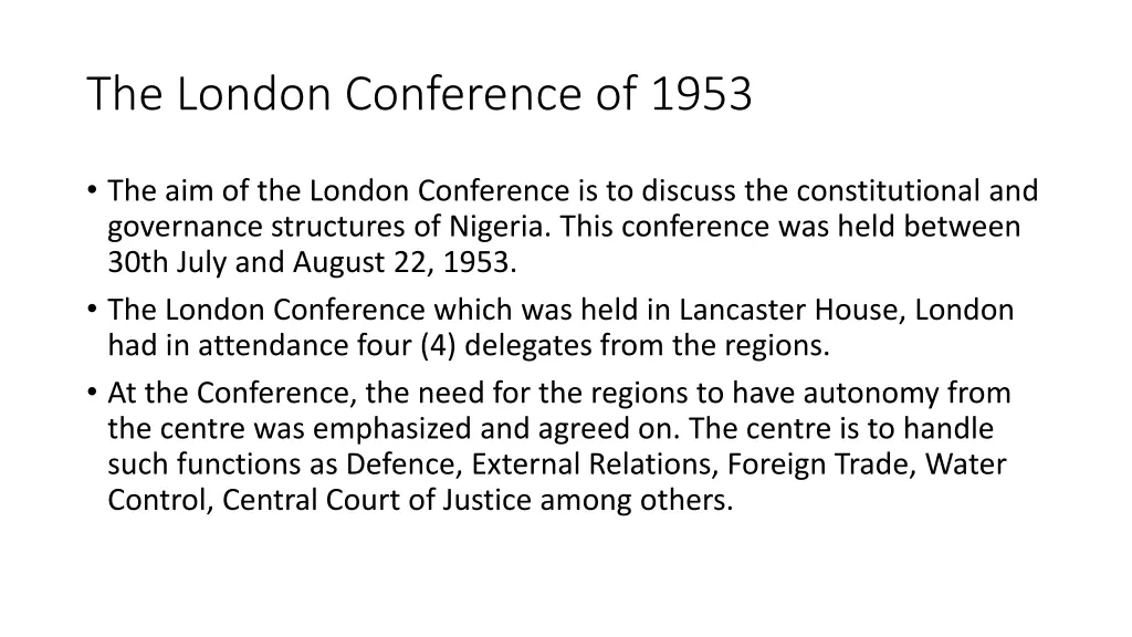 the london conference of 1953