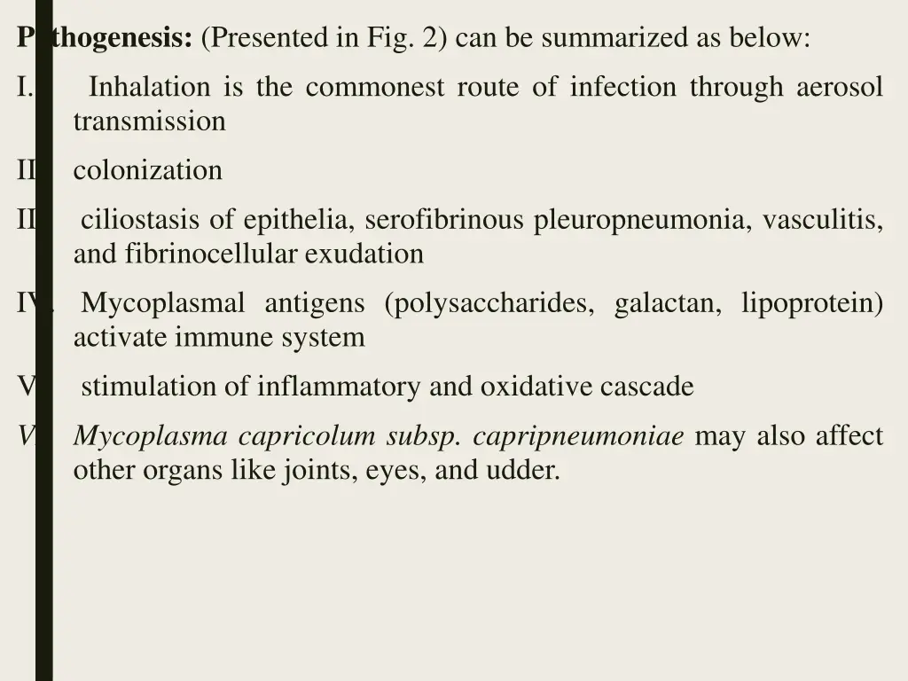 pathogenesis presented in fig 2 can be summarized