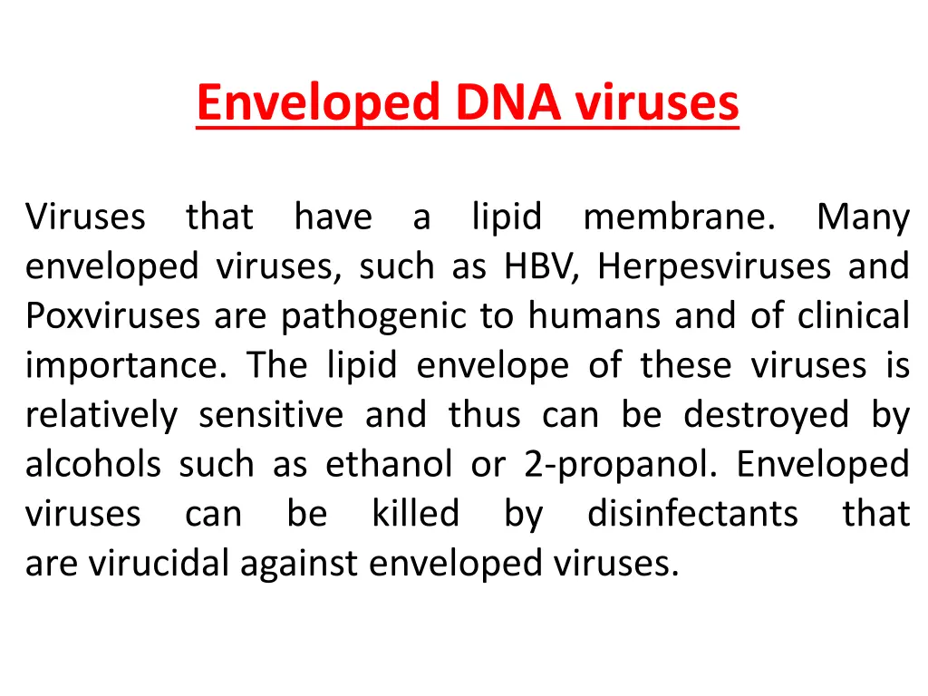 enveloped dna viruses