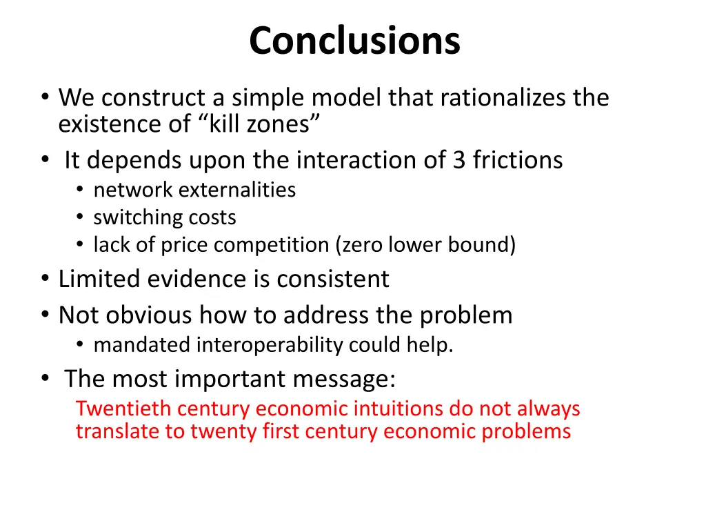 conclusions