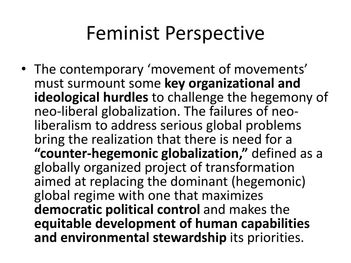 feminist perspective