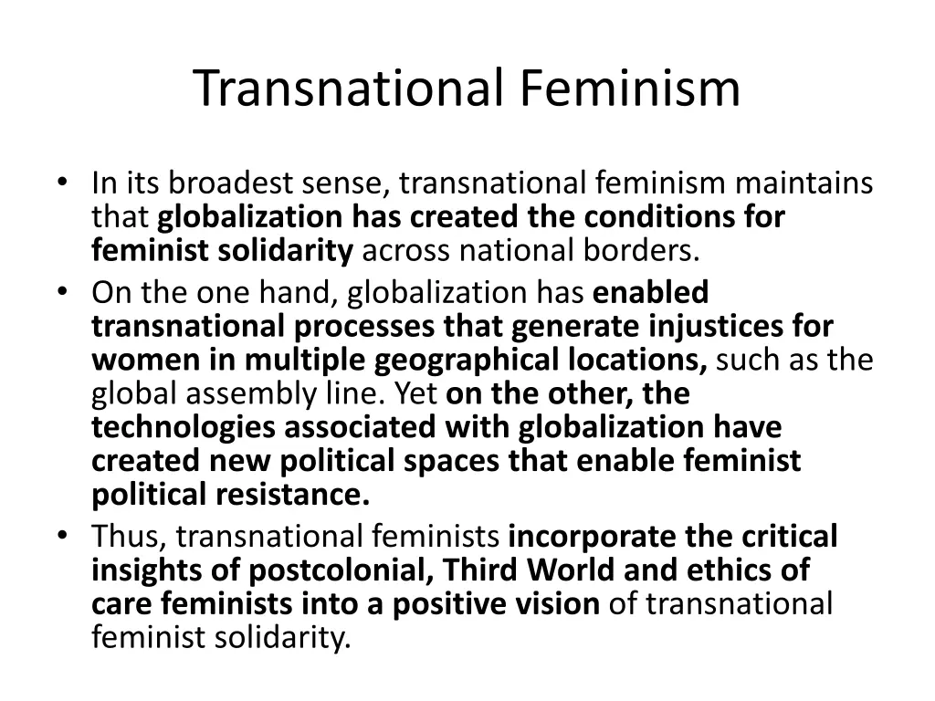 transnational feminism