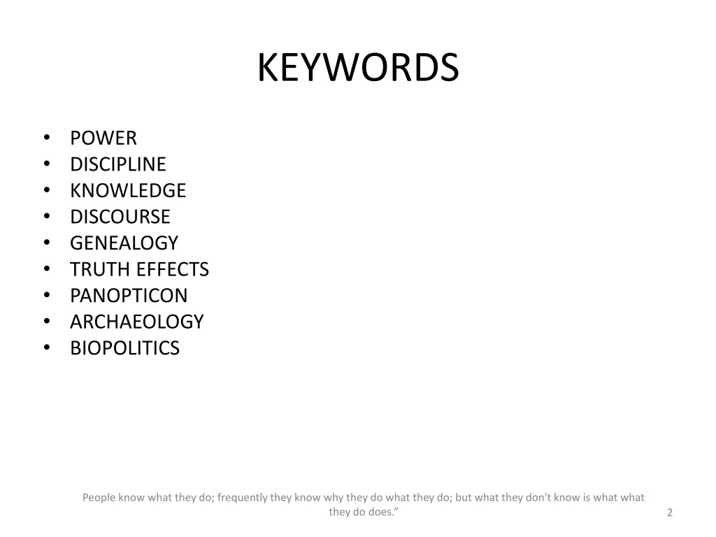 keywords