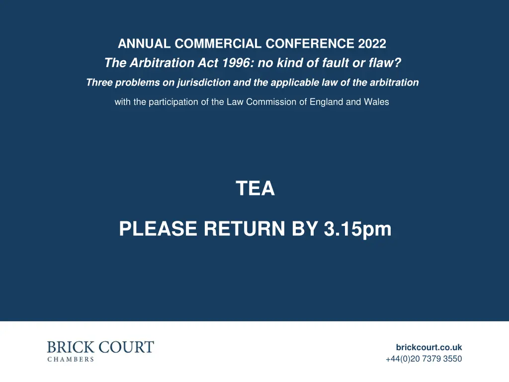 annual commercial conference 2022 the arbitration 3