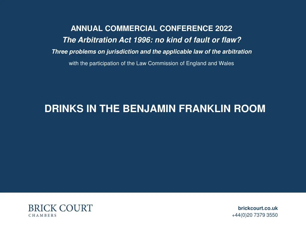 annual commercial conference 2022 the arbitration 6