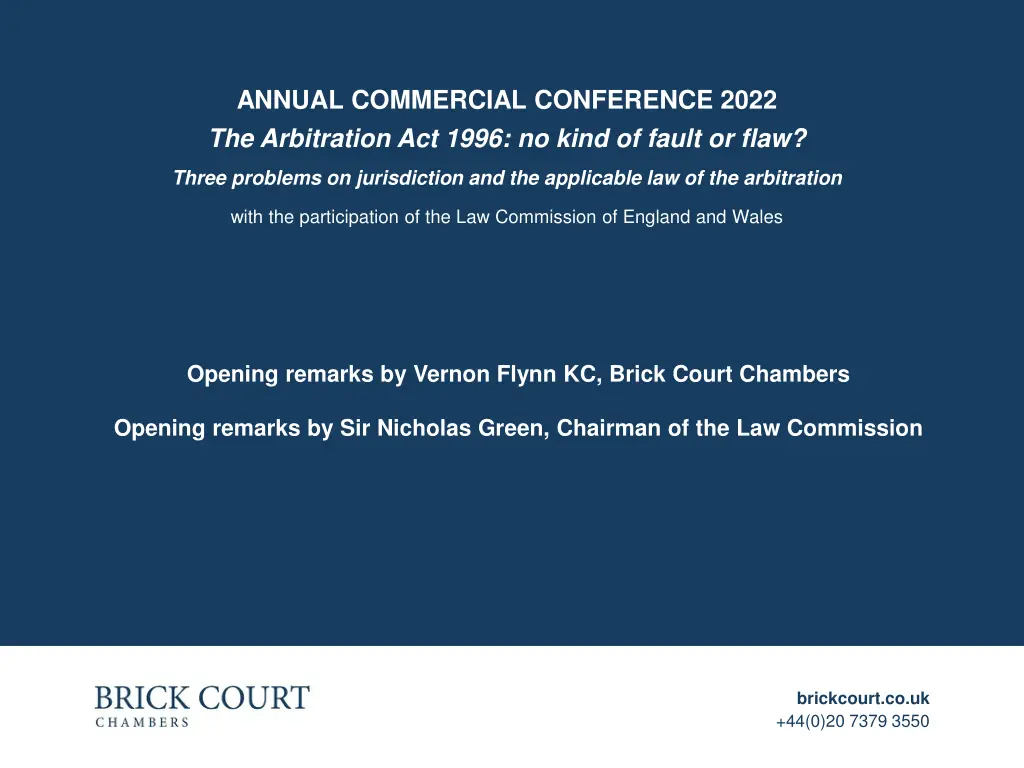 annual commercial conference 2022 the arbitration