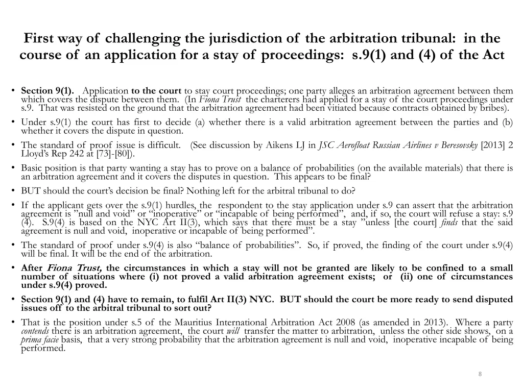 first way of challenging the jurisdiction