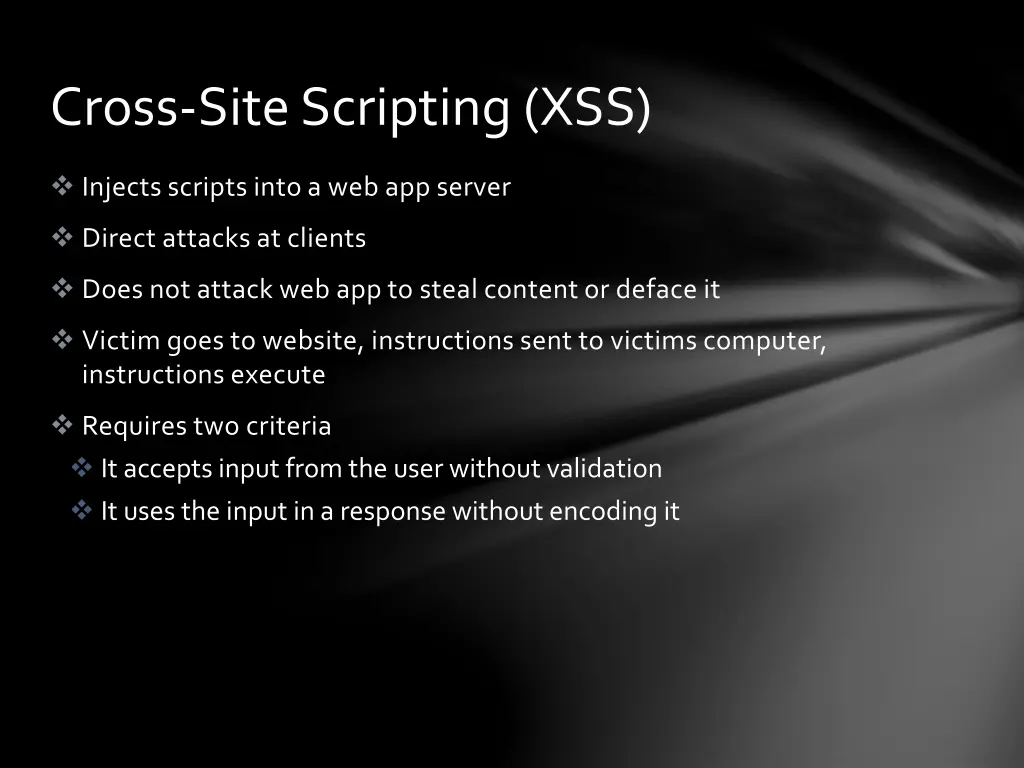 cross site scripting xss