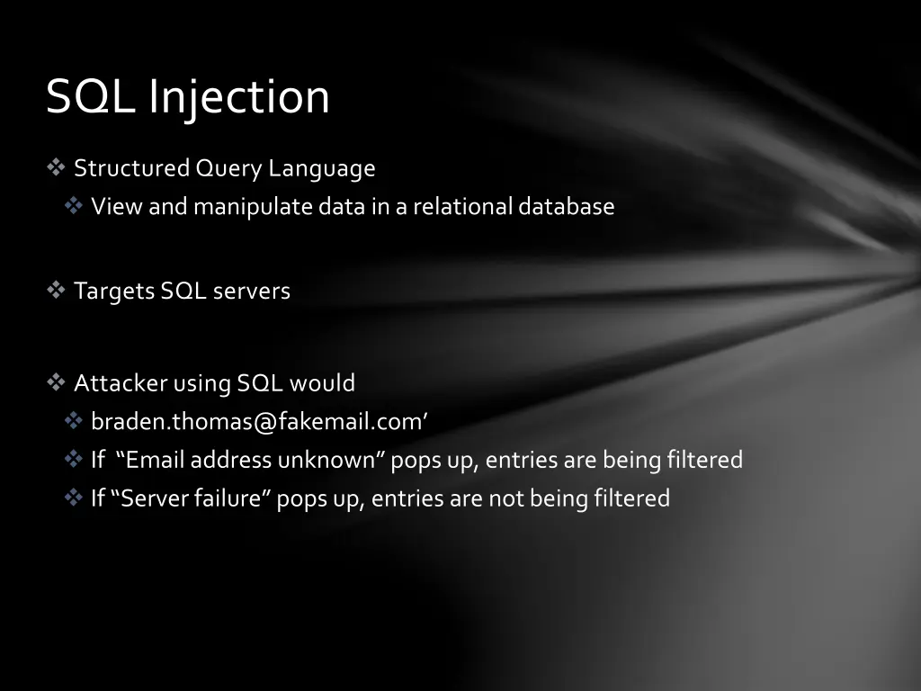 sql injection