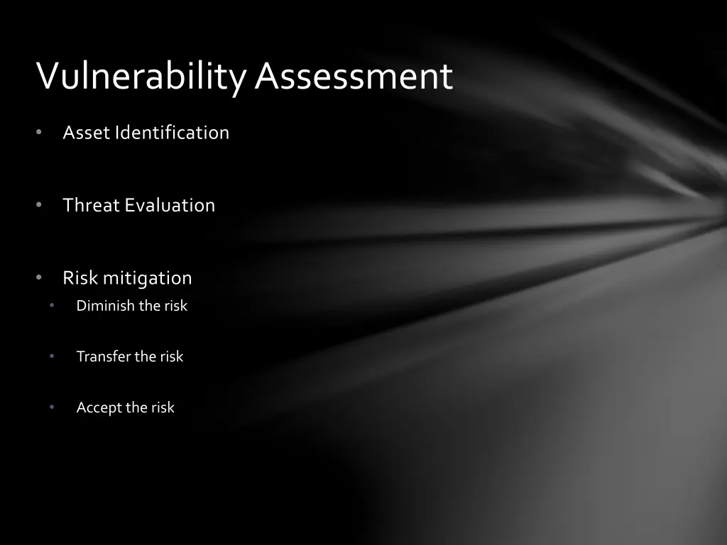 vulnerability assessment