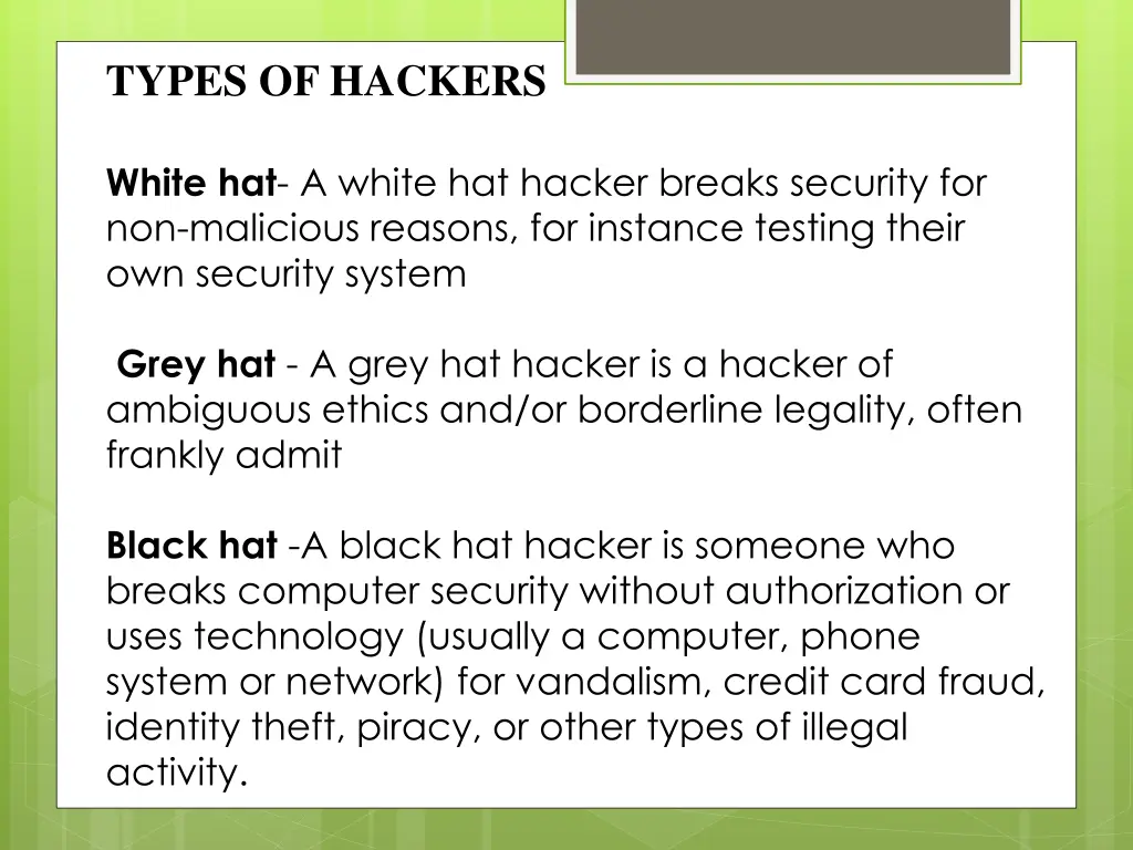 types of hackers