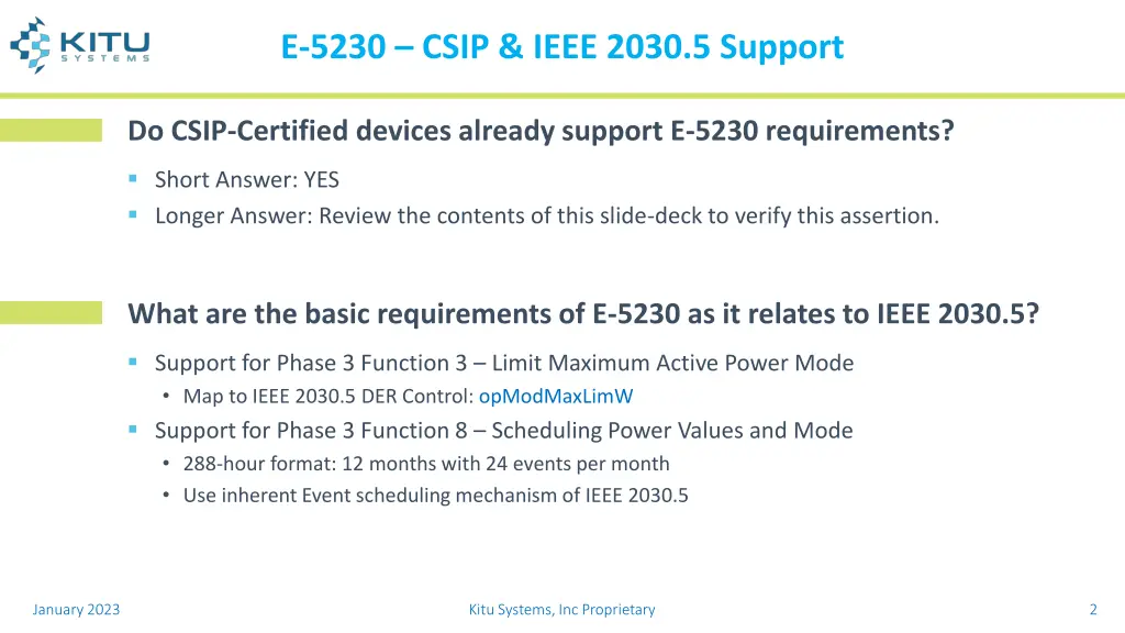 e 5230 csip ieee 2030 5 support