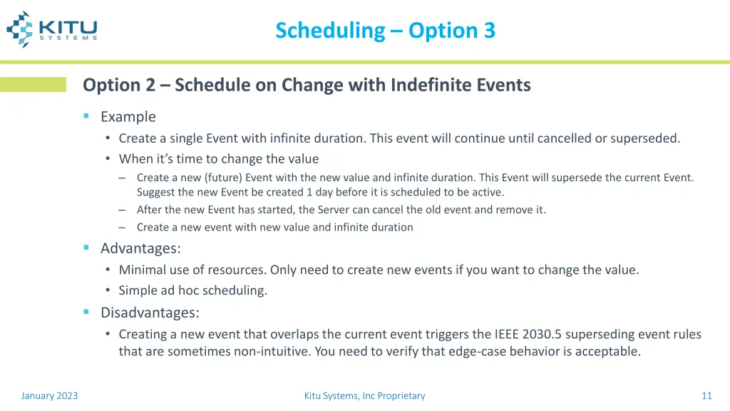 scheduling option 3