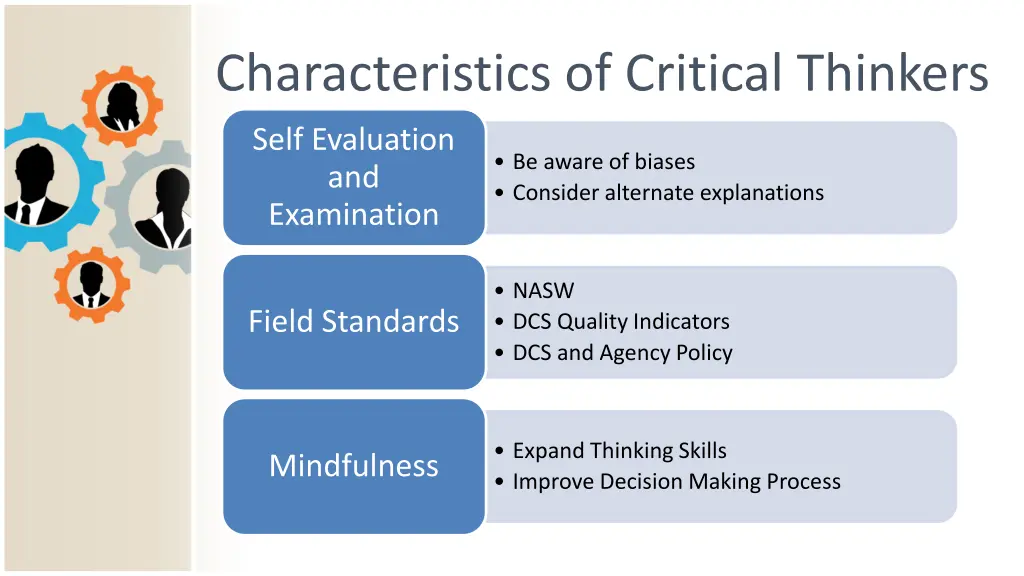 characteristics of critical thinkers