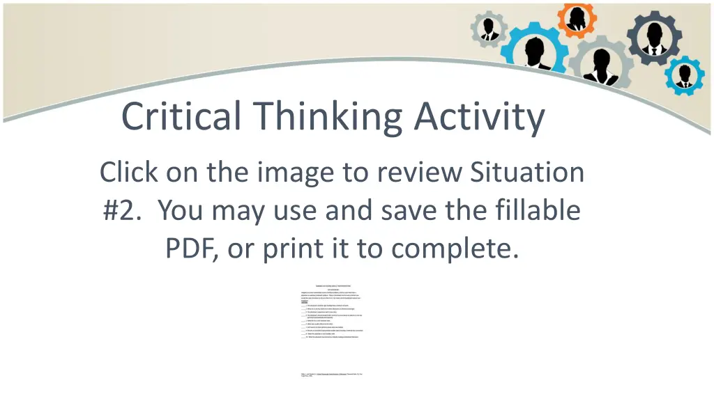 critical thinking activity 1