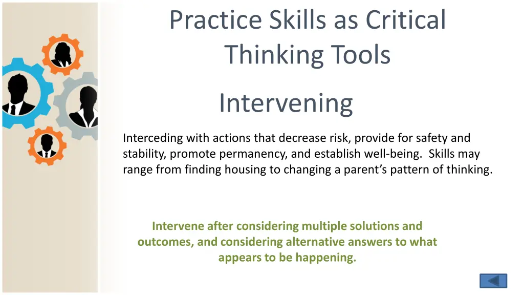 practice skills as critical thinking tools 4