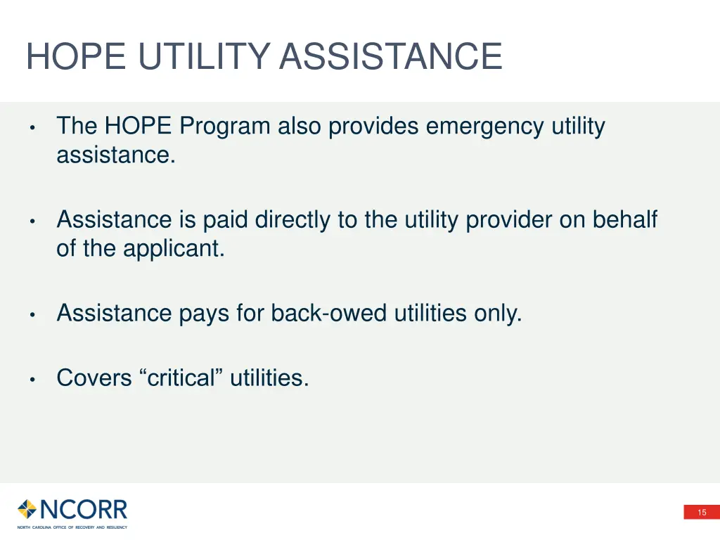 hope utility assistance