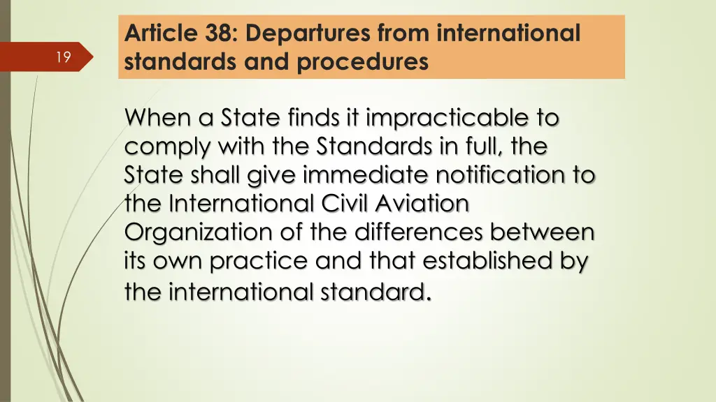 article 38 departures from international