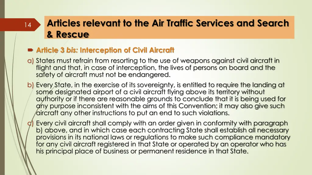 articles relevant to the air traffic services 1